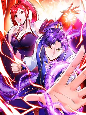芒果漫画改编少年描边海报